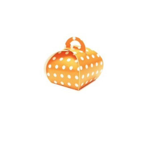 Confectionery Boxes- Made with Recycled Material- Orange Color or Polkadot